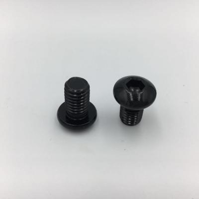 China Custom Factory M10X15 Zinc ISO7380 Hexagon Construction Black Socket Around Micro Head Screws for sale