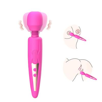 China Hot Selling 10 Frequency Modes Powerful Quick Orgasm Stimulate Clitoris Nipple Bending AV Wand Massager For Women One Sex Toys for sale