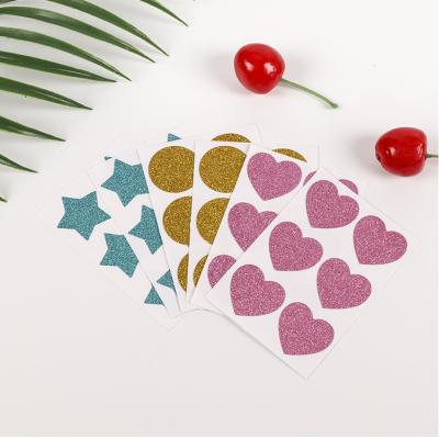 China Custom Decorative Sticker Glitter Stickers Waterproof Stickers Scrapbooking Stickers For Kids for sale