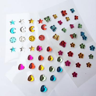 China Special Sticker Shapes Bling Acrylic Gemstone Sticker Rhinestone Sticker Sheet Sticker Decoration for sale