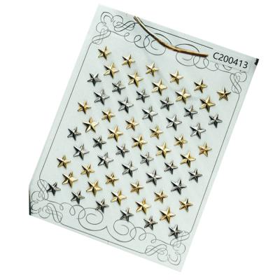 China Bling DIY Embellishment Adhesive Metallic Handmade Finish 3D Sticker Craft Rhinestone Stars Sticker Scrapbook for sale