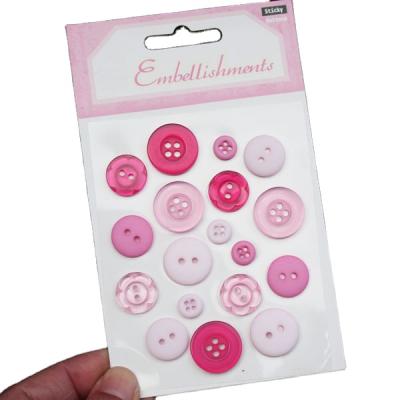 China Waterproof+Eco-friendly button sticker for album embellishments collection /scrapbook kit decoration sticker for sale