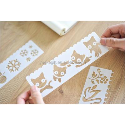 China Drawing PVC Template Stencil , Stenciling For Painting On Recycled Plastic Stencil For Kids Deco for sale