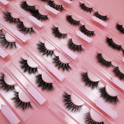 China Factory Supply 25mm Thick False Eyelashes 3D Mink Lashes Crisscross Big Dramatic Natural Soft Strip 28mm Full Volume With Free Packing for sale