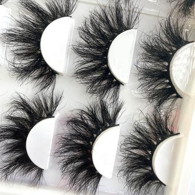 China 25-30 Natural Look Mink Lashes 3D Mink Eyelashes Extension Trays Missom 25MM Fluffy Wholesale Vegan Periods Volume for sale