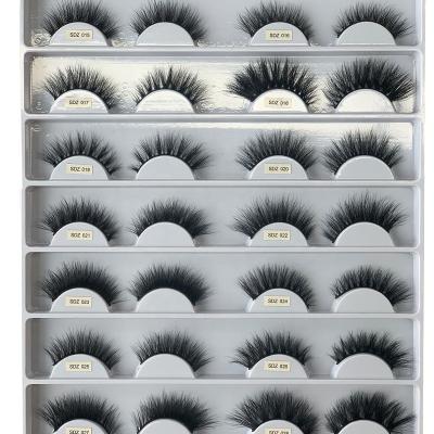 China Wink Eyelash Private Label 3d Natural Soft False Tapered Mink Silk Strip Color Lashes Wholesale for sale