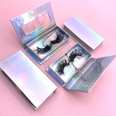 China OEM 3D Fake Mink Long Strip Natural False Eyelashes Your Logo Lashes for sale