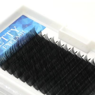 China New Natural Soft Soft OEM Supply Custom Packing Eyelash Extensions 3D Volume Premade Mega Natural Silk Eyelash Case Custom Packing Korean for sale