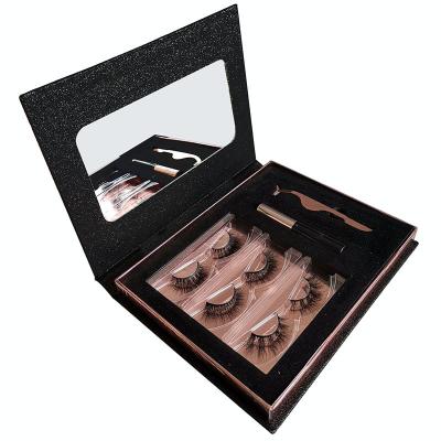 China New 2021 Natural Clear Cute Empty Lashbox Packaging Custom Printed Private Label Eyelashes Packaging Box With Logo for sale