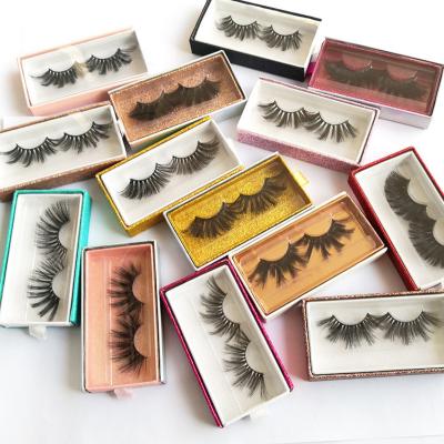 China Private Label 25mm Lashes Wholesale Natural Soft False Lashes 3d Silk Lashes for sale