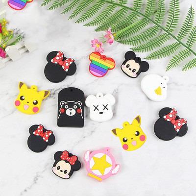 China Free sample OEM supplier cheap promotional gift key cover cartoon home and shopping design for sale