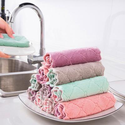 China Non Stick Oil Kitchen Product Water Absorption Towel Home Use Cloth Home Use Bowl Clean Viable Clean Cloth for sale