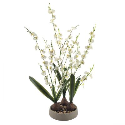 China Eco-friendly Home Decor Small Flower Artificial Flower Plants Flower Potted Artificial Plant Tree for sale