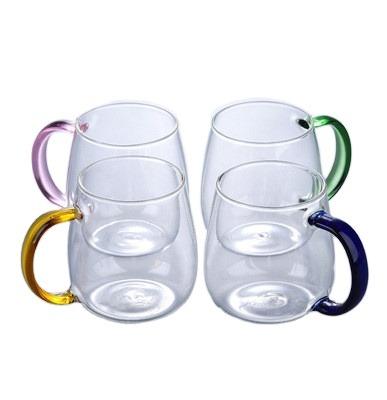 China Manufacturers Borosilicate Glass Cup Heat Resistant Viable Glass Mugs Wholesale New Product for sale