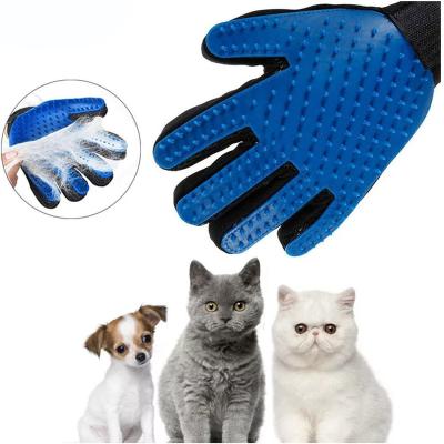 China Viable Pet Cat Grooming Glove Cat Hair Deshedding Glove Brush Remover Brush For Pet Gloves Dog Comb For Cats Bath Massage Clean Hair for sale