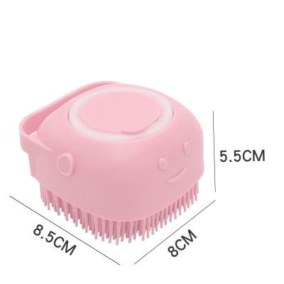 China Stocked Dog Massager Portable Shampoo Brush Rubber Brush For Pet Cat Multifunctional Bathing Cleaning Washing Brush for sale