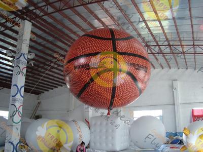 China Feuer-Beweis-sportlicher aufblasbarer Basketball riesiges EN71 mit Helium zu verkaufen