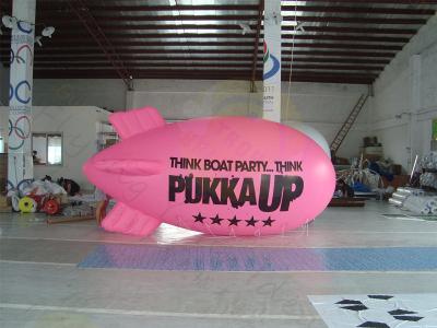 China Aufblasbarer Werbungs-Helium-Zeppelin, Öffnungs-Ereignisse rosa PVC Inflatables zu verkaufen