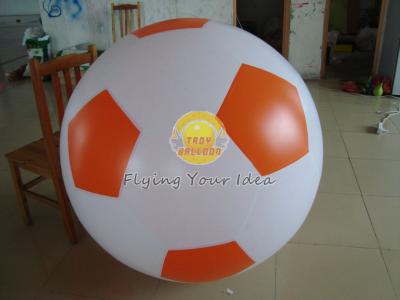 China PVC-Sport-Fußball des langlebigen Gutes 0.18mm steigt ohne Drucken für Unterhaltungsereignisse im Ballon auf zu verkaufen