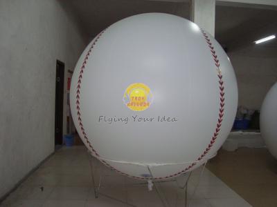 China Kundengebundener feuerfester aufblasbarer Grundwerbungs-Helium-Baseball, Sport-Ballone zu verkaufen