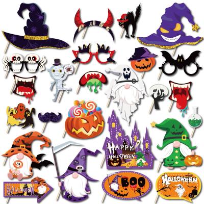 China Festival New Halloween Decoration PZ226 Party Decoration Photo Booth Props 25 Pcs Happy Halloween Party Custom Ornamnt DIY for sale