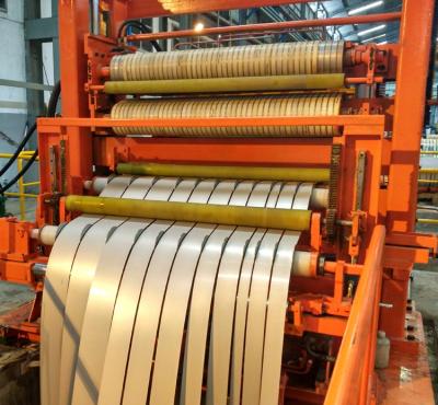 China Fully Automatic Building Material Stores Stainless Steel Coil Slitting Line With Twin Slitter For Quick Exchange Platform for sale