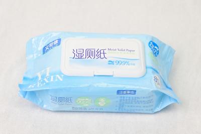 China EDI Pure Water Eco Friendly Toilet Wet Wipes OEM ODM 20 X 14cm Te koop