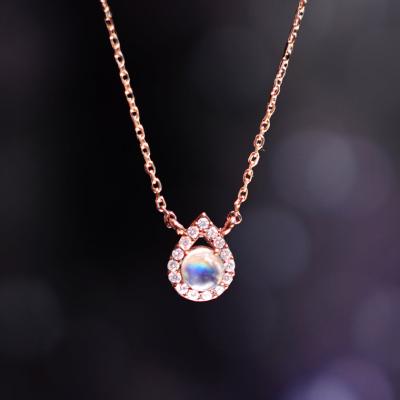 China Wholesale Fashion Simple Chain Necklaces Environmental Friendly Rose Gold Plated Women Jewelry Gift Business Party Wedding Simple Necklace for sale