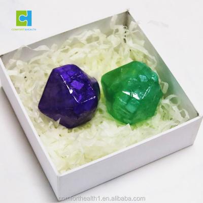 China Natural Quartz Private Label Foundation Cleaning Handmade Flower Scented Crystal Soap for sale