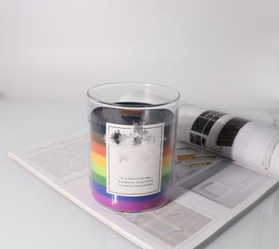 China Luxury Birthdays Rainbow 9 oz Iridescent Glass Candle Jars for sale