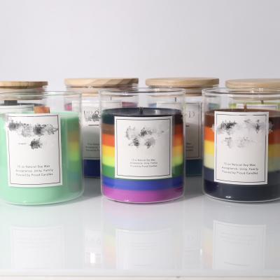 China Birthdays Wax Wholesale Multicolor Rainbow Colors Candles Keepers Wedding Party Candles for sale