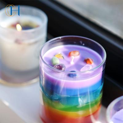 China Birthdays Soy Wax 7 Chakra Aromatherapy Crystal Scented Candle for sale