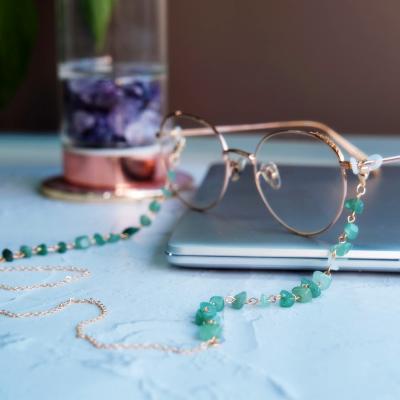 China Luxury Jewelry FaceMask Hang Rope Lash Simple Metal Crystal Glasses Fashion Chain for sale