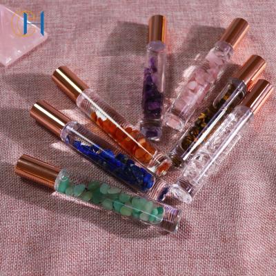 China Luxury modern wholesale high quality skin care natural quartz rollerball essential oil roller bottle for sale