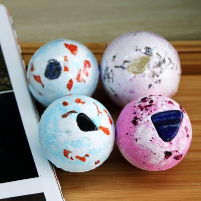 China Wholesale Natural Ingredients Crystal Bath Bomb Natural Scented Private Label Bath Ball Eco-Friendly Luxury Eco-Friendly Bomb for sale