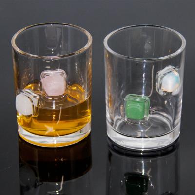 China Wholesale 260ML Borosilicate Unique Design Sustainable Luxury High Quality Natural Healing Crystal Whiskey Glass for sale