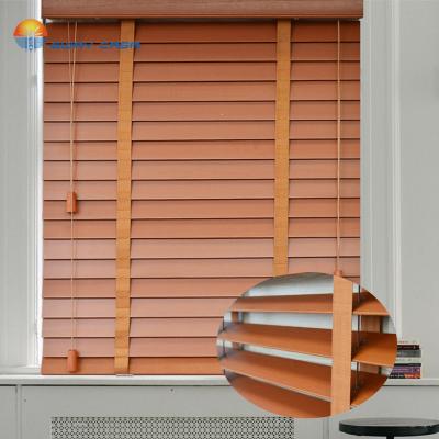 China Real Slat Wood Slats Venetian Blinds Customized Wood Window Blinds Vertical Blinds MB_TM for sale