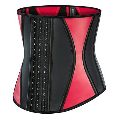 China Wholesale Antibacterial High Compression Women Body Shaper Latex Girdle Waist Trainer Corset With 13 Steel Boned For Lady for sale