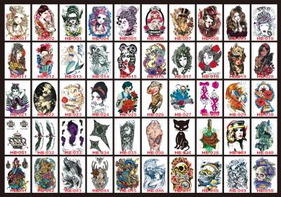 China Silk Screen Printed Arm Tattoo Stickers , Body Art Temporary Tattoos For Guys for sale