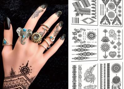 China Popular Body Black Color Tattoo Stickers , Temporary Tattoos For Girls for sale