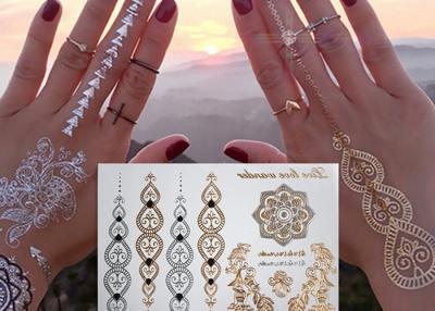 China Projetos metálicos inspirados joia dos braceletes da mão das etiquetas da tatuagem do corpo à venda