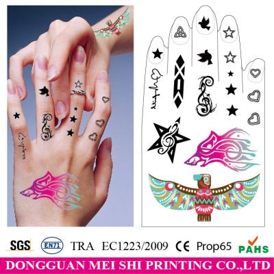 China Hand decoration temporary tattoo sticker body tattoos fake tattoo sticker for sale