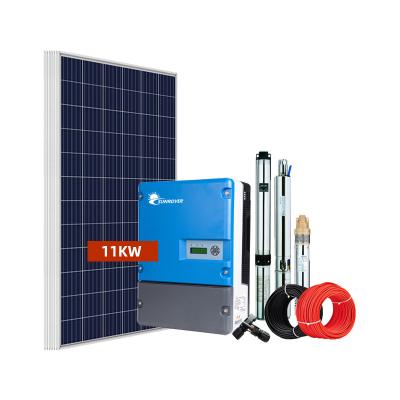 China Commercial 11KW/15HP Agriculture Solar Water Pump System for sale