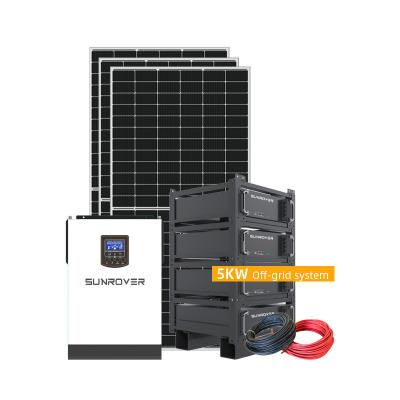 China Complete commercial off grid 5kw 10kw all outdoor solar power system ip65 for sale