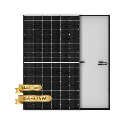 China High Efficiency Longi Commercial Solar Photovoltaic Panel Price 380W 375W 370w 365w 360w Covering Solar Panel Black Half Cell 120cells for sale