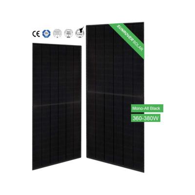 China Solar Power System All Black 360W 450W 500With A Monocrystalline A Grade PV Module With CE TUV Mono Crystalline Solar Panel for sale