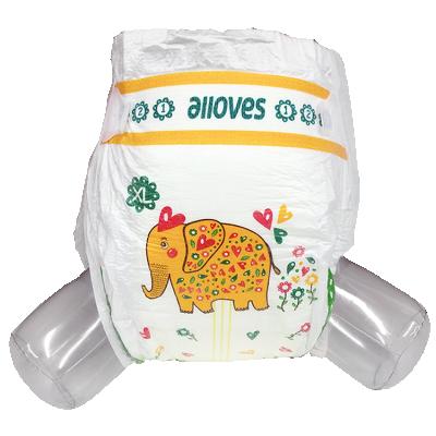 China Printed Disposable Baby Diapers Allloves Korea Baby Pants Baby Diaper Pants for sale