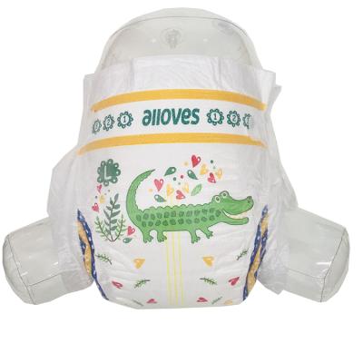 China Korean Printed Disposable Diapers Alloves Diapers Wholesale For Baby Pants for sale