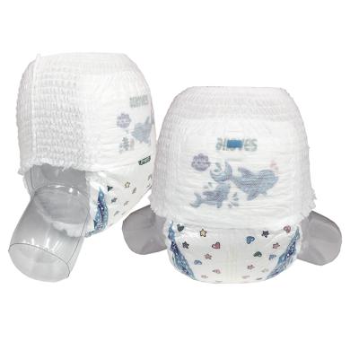 China Printed Disposable Baby Plastic Sanitary Diaper Pants Trousers Pants Disposable Pants for sale