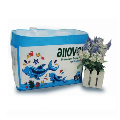 China Printed Disposable Baby Diaper Pants Premium Baby Alloves Diaper Pants for sale